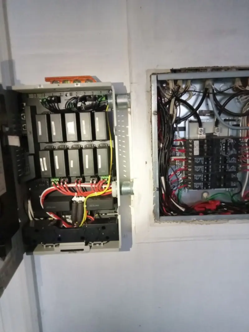 Electrical panel upgrade completed for Security Camera Wiring in Pitman